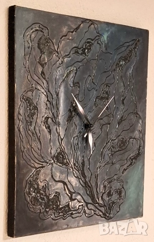 Авторски Стенен Часовник – Картина върху Платно, снимка 4 - Декорация за дома - 53078286