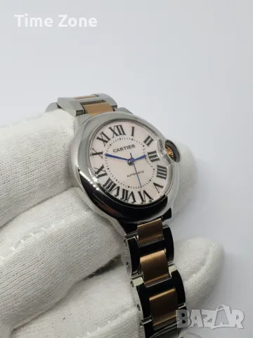 Cartier Ballon Bleu 33mm Steel & Pink Gold MOP Dial Automatic Дамски Различни Варианти, снимка 5 - Дамски - 47990333