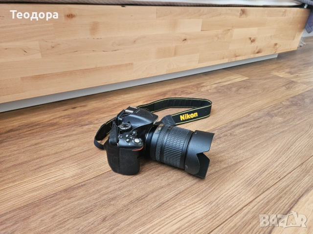 Фотоапарат Nikon D5200 + обектив Nikkor 18-105 мм, снимка 3 - Фотоапарати - 53786929