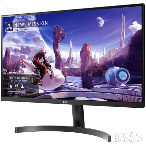 Монитор Gaming LG 27", IPS, QHD, 75hz, 5 ms, FreeSync, HDMI, DisplayPort, HDR10, снимка 4 - Монитори - 53901993