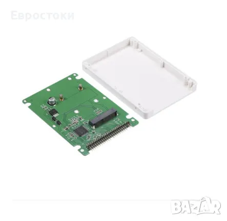 Адаптер mSATA SSD към IDE hdd твърд диск 2.5", затворен, цвят: бяло, снимка 2 - Кабели и адаптери - 49593796