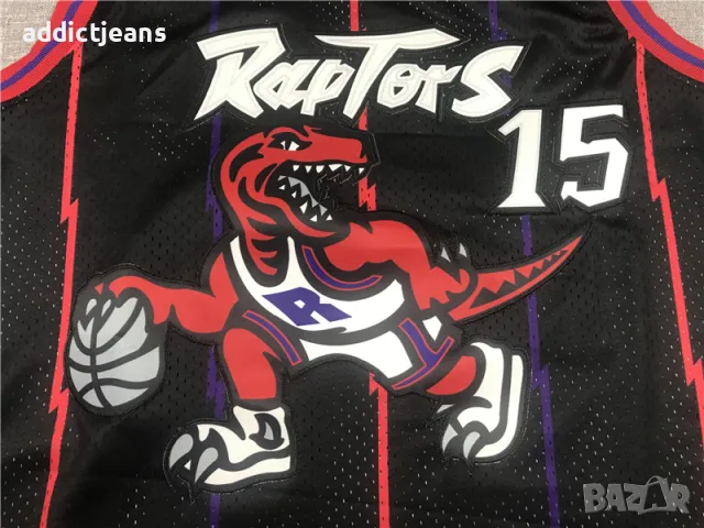 Мъжки потник Mitchell & Ness Vince Carter Toronto Raptors seasons 1998/99. размер XL , XXL, снимка 2 - Спортни дрехи, екипи - 48695282