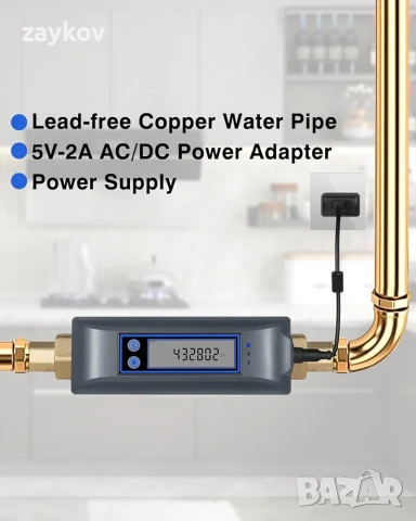 Haozee WiFi интелигентен воден клапан и автоматично изключване, снимка 8 - Друга електроника - 53889813