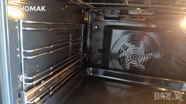 Свободностояща фурна AEG  с керамичен плот,  инокс широка 60 см. пуш бутони , снимка 8 - Печки, фурни - 54230522