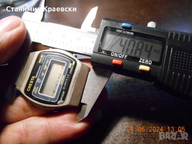 Cresta chronograph LCD watch vintage 77-80 , снимка 8 - Други ценни предмети - 46112104