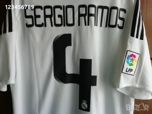 Реал Мадрид Серхио Рамос оригинална тениска фланелка Adidas Real Madrid Sergio Ramos , снимка 3 - Тениски - 52109908
