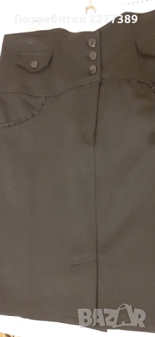 Черна пола нова, снимка 2 - Поли - 53929156