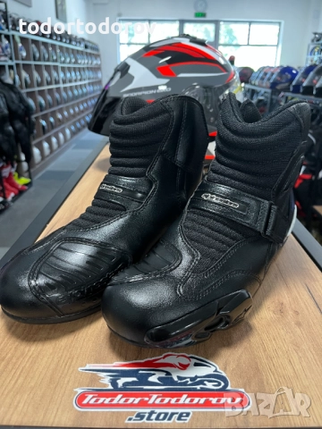ПРОМОЦИЯ Мото боти ALPINESTARS SMX-1R ,45 ,протектори, оригинални, снимка 1