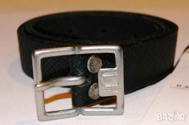 G-star черен колан от естествена кожа 80, снимка 4 - Колани - 53246594