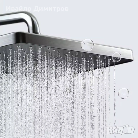 Душ комплект с цифров дисплей 4-в-1, снимка 8 - Душове - 54216647