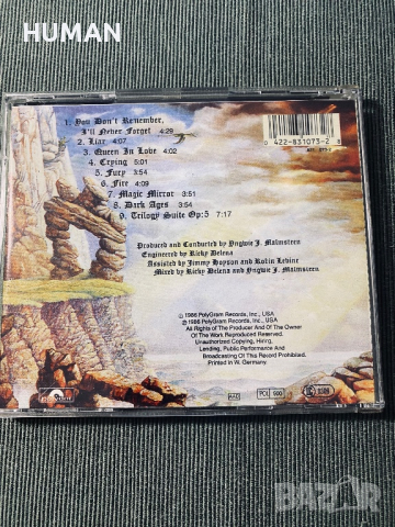 Rhapsody,Yngwie Malmsteen , снимка 5 - CD дискове - 38799244