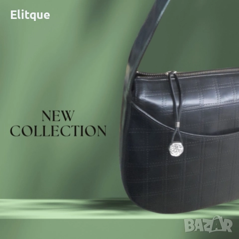 Елегантна дамска чанта за рамо с метален елемент 32х22 см, снимка 5 - Чанти - 52895397