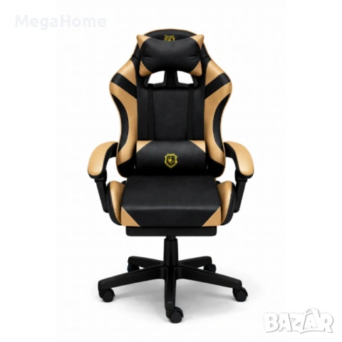 Геймърски стол Primaveo с Масажна функция, Прибираща се поставка за крака и Възглавници, снимка 6 - Столове - 53449856