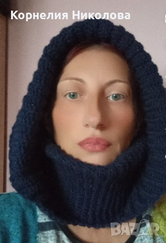 Шал с качулка 2 в 1 , снимка 2 - Шалове - 51934214