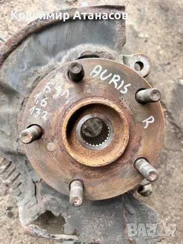 Шенкел главина предна десен за Тойота Аурис. 1.6Vvti. 132кс. 2011г., снимка 2 - Части - 50419305