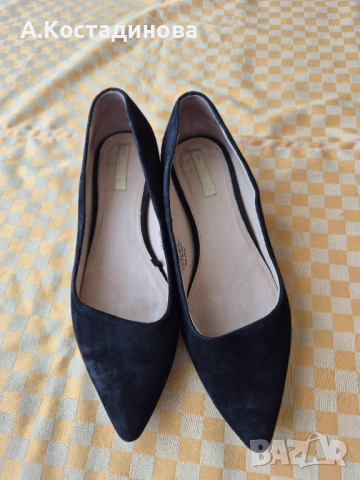Дамски обувки естествен велур, номер 37, снимка 4 - Дамски обувки на ток - 53900268