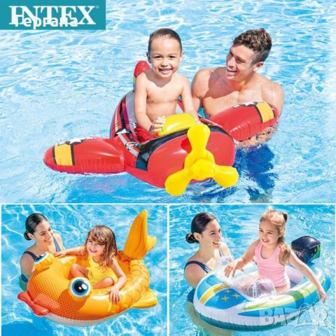 Насладете се на летните дни с детската надуваема лодка I N T E X  , снимка 4 - Басейни и аксесоари - 45524195