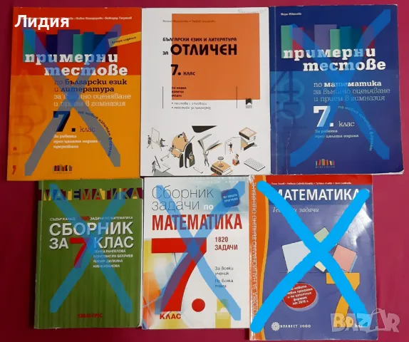 Сборници, тестове за 7.клас по БЕЛ и математика, снимка 1 - Учебници, учебни тетрадки - 42064083