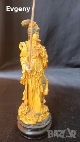 Антична Китайска фигурка,кост, снимка 7 - Антикварни и старинни предмети - 49868711