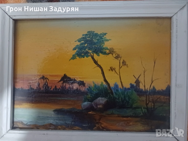 Продавам картина пейзаж , снимка 2 - Антикварни и старинни предмети - 52103256