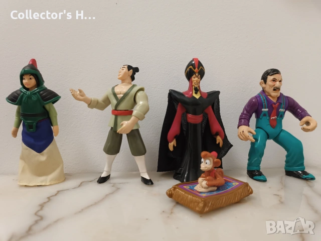 Макдоналдс Дисни екшън фигурки играчки. Аладин, Мулан, Дик Трейси от 90те години ретро винтидж