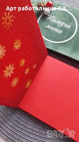 Ретро коледен албум за снимки с японски шев, снимка 2 - Декорация за дома - 52344854