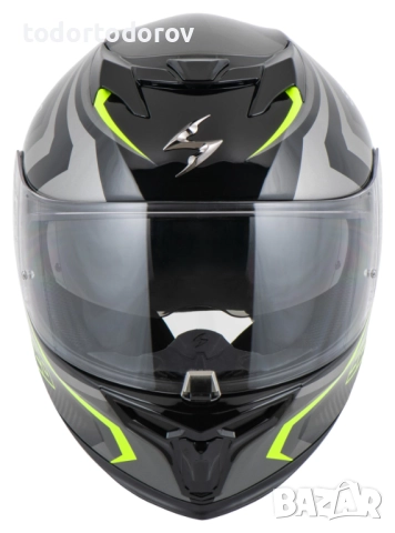 Мото Каска SCORPION EXO-520 EVO AIR TERRA Silver-Neon M 57-58 ,очила!, снимка 3 - Аксесоари и консумативи - 52514481