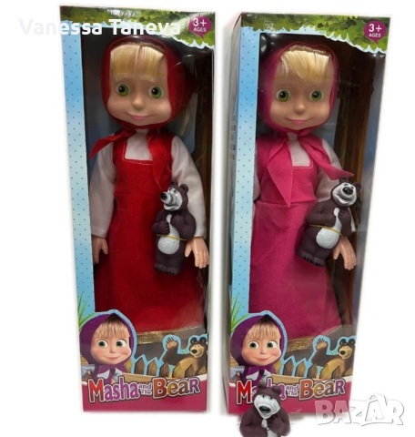 Голяма музикална детска кукла Маша от Маша и Мечокът 👧🎶🐻, снимка 2 - Музикални играчки - 52843087