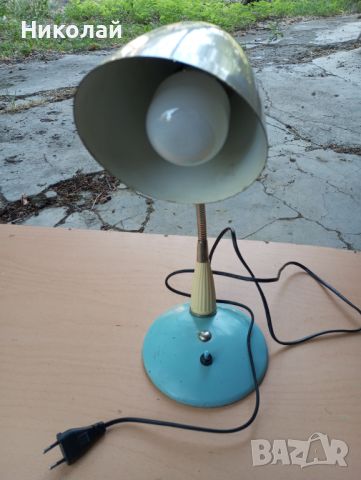 Метална работна , нощна лампа, снимка 8 - Антикварни и старинни предмети - 46465763