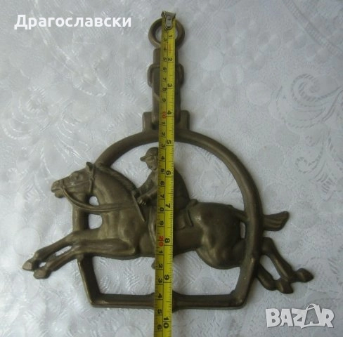  Голям кон пластика метал фигура статуетка, стара, метал, дърво, снимка 17 - Статуетки - 28877668