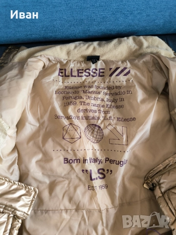 Ellesse дамско зимно яке златисто Oversized, снимка 8 - Якета - 52681750