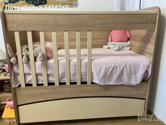 Бебешко легло - люлка 60x120, снимка 2 - Кошарки - 44949713