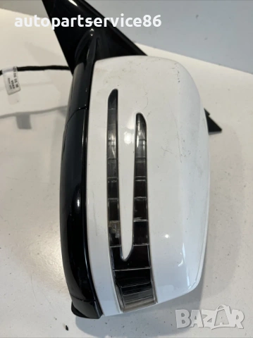 Огледало за външна врата предно ляво бяло за Mercedes W212 2.2 CDI (2012) , снимка 3 - Части - 53873968