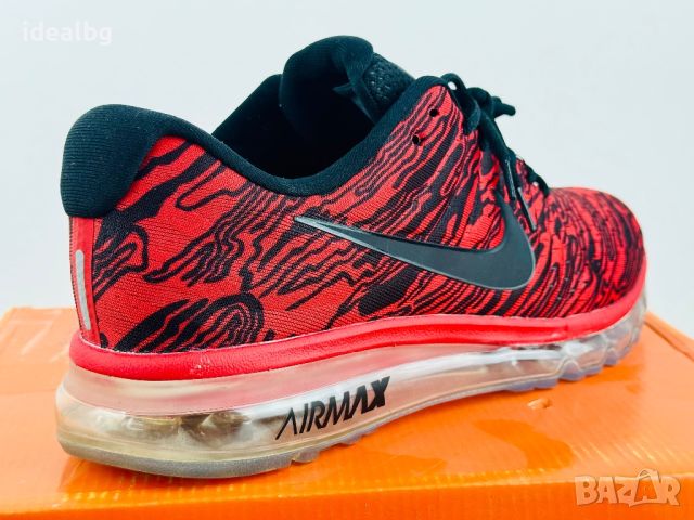 Нови! Nike AirMax Black and Red, снимка 1 - Маратонки - 45176206