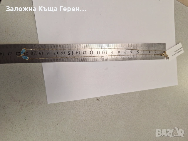 Златно колие 2.22гр.14к, снимка 3 - Колиета, медальони, синджири - 53765801