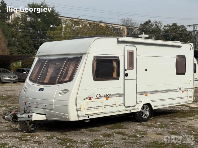 Каравана Lunar Quasar-ФРЕНСКА СПАЛНЯ/ФОРСЕЛТ/ТЕНТА/MOVER/ОБОРУДВАНА/КАТО НОВА, снимка 2 - Каравани и кемпери - 52162188
