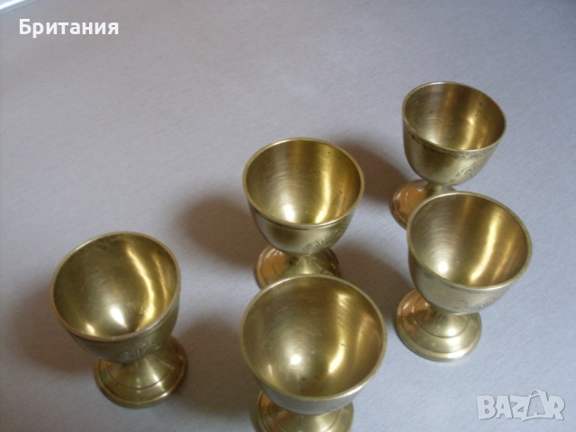 Бронзови чаши- 5бр. комплект., снимка 7 - Антикварни и старинни предмети - 52920324