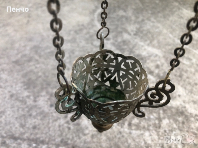 старо възрожденско кандило, снимка 8 - Антикварни и старинни предмети - 51146232