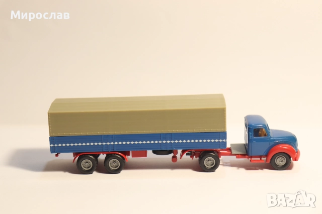 BREKINA H0 1/87 MAGIRUS TIR КАМИОН МОДЕЛ, снимка 5 - Колекции - 52528954