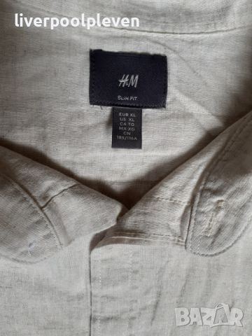 👉Ленена H&M Original ХL, снимка 4 - Ризи - 45312212