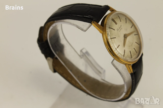 1960's Стар Руски Ръчен Позлатен Часовник Ракета 2601, снимка 6 - Антикварни и старинни предмети - 51631074