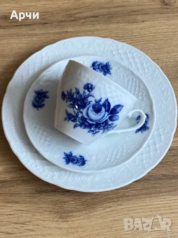 Порцеланов троен сет -Arzberg Echt -Cobalt, снимка 2 - Сервизи - 49793223