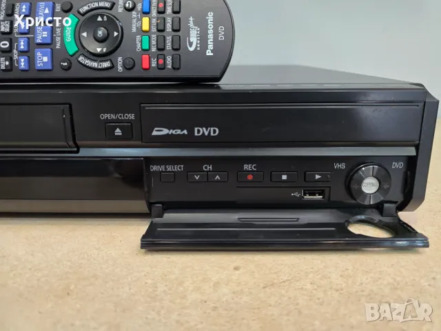 📼 Panasonic 💿 DMR-EZ49V DVD VCR hifi stereo VHS, снимка 3 - Плейъри, домашно кино, прожектори - 48917384