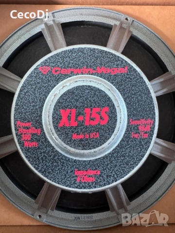 Cerwin Vega " XL-15S "- 15 инчов нискочестотен, бас говорител , 300w, 4 ohm, снимка 4 - Тонколони - 51514470