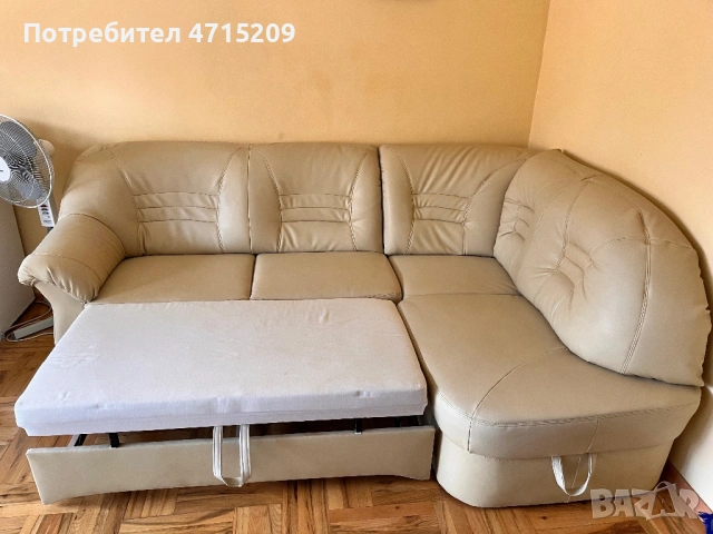 Ъглов диван с ракла и функция сън, снимка 3 - Дивани и мека мебел - 53174498