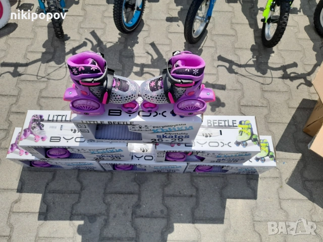 BYOX Детски кънки XS Little Beetle 26-29 Violet Girl, снимка 3 - Ролери, кънки - 53564788