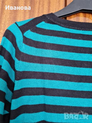 Тънък пуловер в райе, снимка 8 - Блузи с дълъг ръкав и пуловери - 45994620