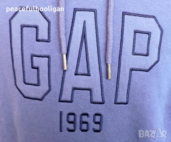 GAP мъжки лилав суитшърт с качулка размер L/XL Oversized , снимка 10 - Суичъри - 53394124