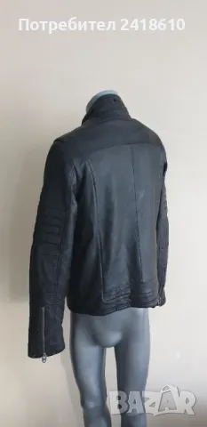 G - Star MFD  Leather Jacket Mens Size 50/L ОРИГИНАЛ! Ест. кожа! Мъжко Кожено Яке., снимка 11 - Якета - 47777518