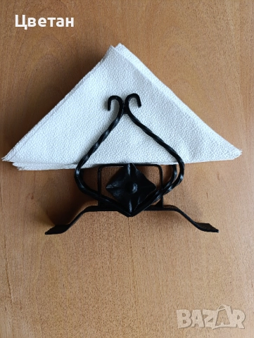 салфетник от ковано желязо, снимка 5 - Антикварни и старинни предмети - 52573517